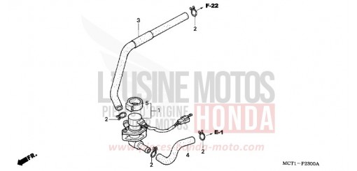 VALVE INJECTION D'AIR FJS600D3 de 2003